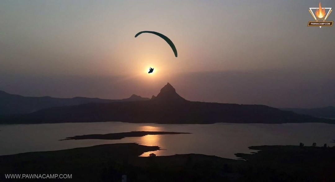 Paragliding at pawna lake
