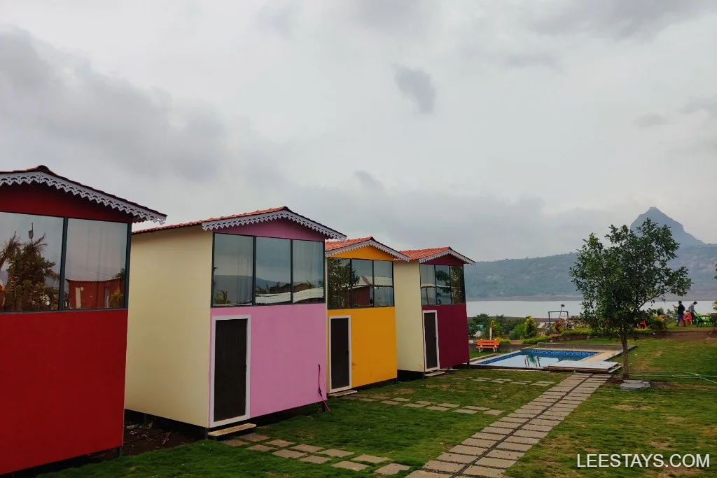 P5 – AC House with sleeping loft – Vibrant Lakeside Stay at Pawna Lake